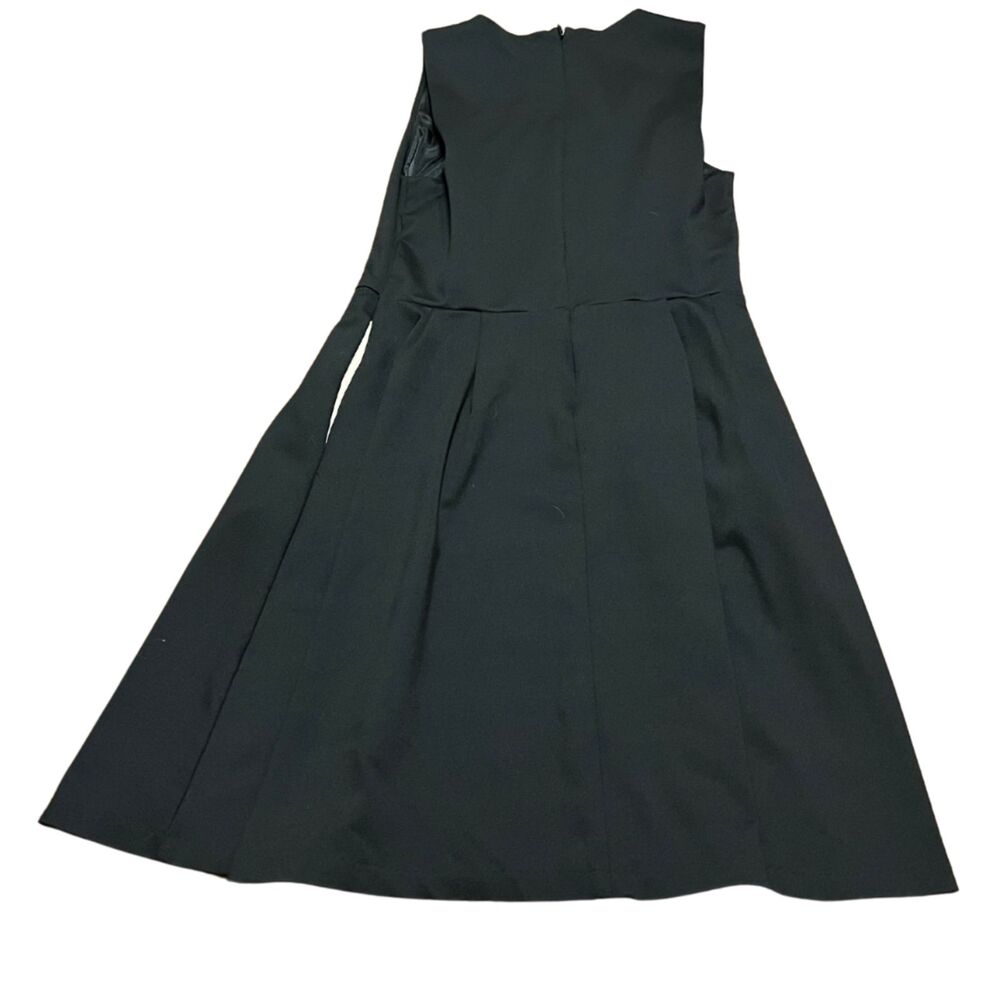 CYNTHIA ROWLEY BLACK FIT & FLARE DRESS CUTOUT DETAIL S EUC! - Picture 5 of 14